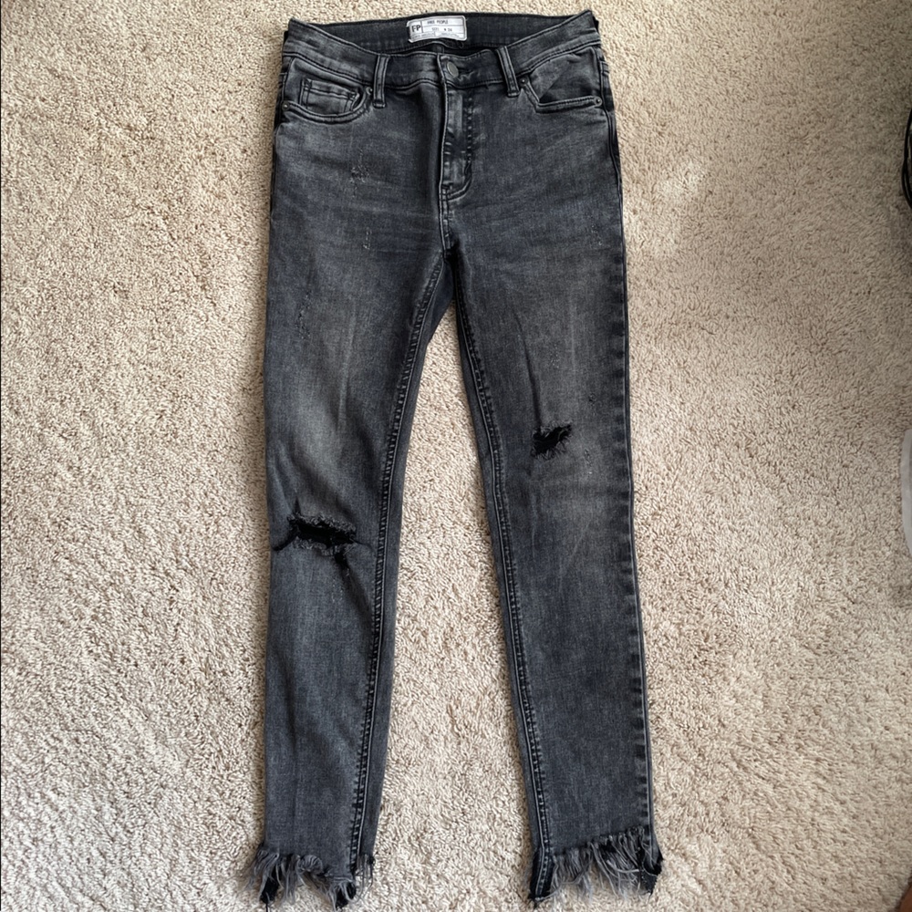 Free People Raw High-Rise Jegging